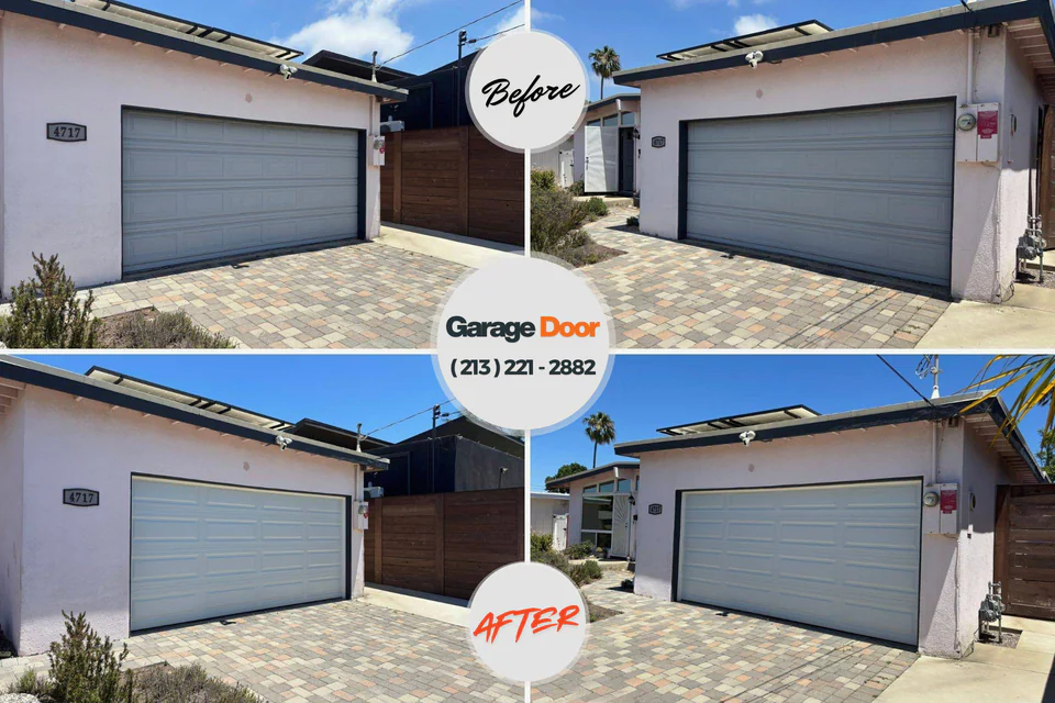 Before and after: garage door repair Dewey-Humboldt, AZ